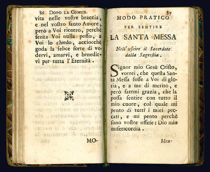 Apparecchio e ringraziamento per ricevere con frutto li Santissimi Sacramenti.