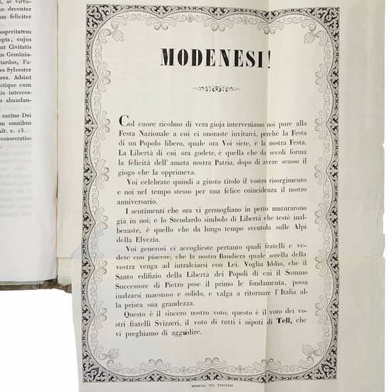 Cronaca di Modena. Manoscritto cartaceo in italiano. Modena, 1837-1862