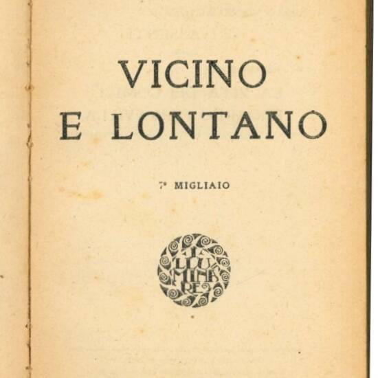 Vicino e lontano.