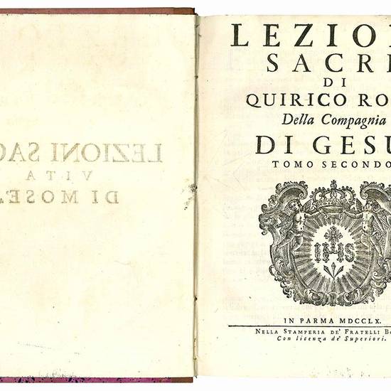 Lezioni sacre di Quirico Rossi della Compagnia di Gesù.