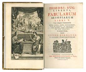 Phaedri Aug. liberti, Fabularum Aesopiarum libri V. Cum integris commentariis Marq. Gudii, Conr. Rittershusii, Nic. Rigaltii ... & excerptis aliorum. Curante Petro Burmanno. Ed. tertia emendatior, & majoris in quarto Ed. Indice aucta.