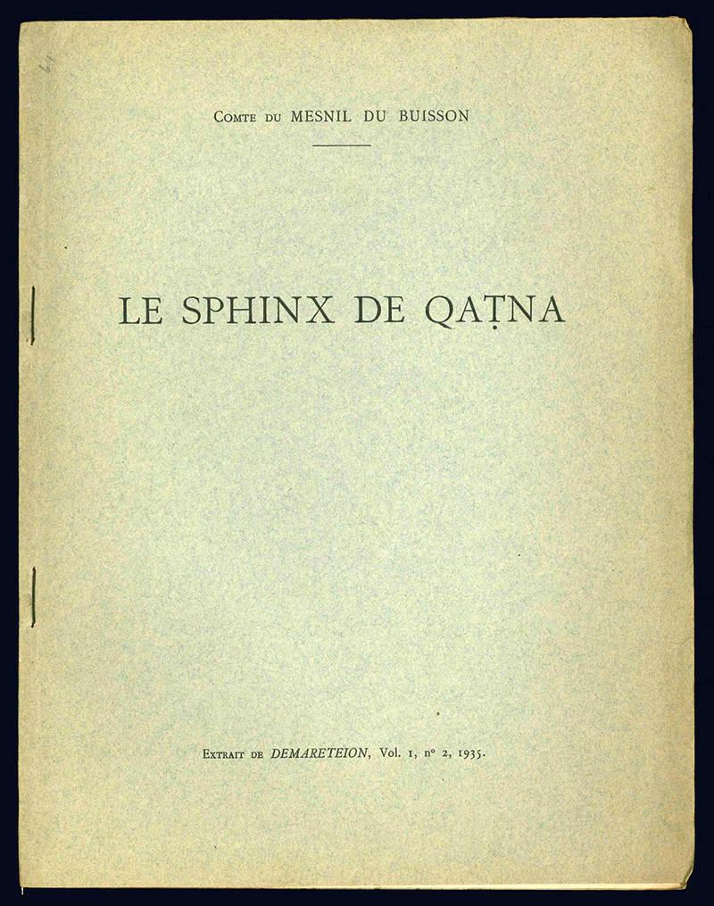 Le sphinx de Qatna.