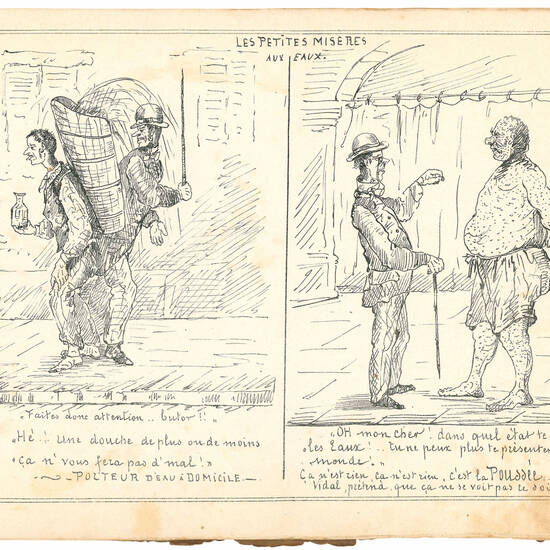 Une saison d'eaux à Aix-les-Bains. Album caricatural. Juillet 1864.