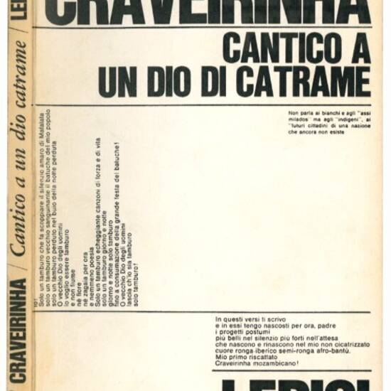 Cantico a un dio di catrame.