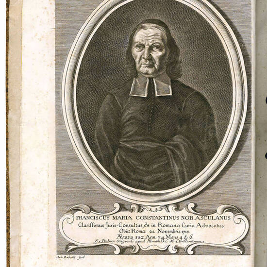 Francisci Mariae Constantini nobilis asculani celebratissimi juris utriusque consulti, ac romanae curiae advocati. Vota decisiva in causis in quibus munere Locumtenentis Civilis in Tribunalis Gubernatoris Urbis, Secundi, & subindè Primi Collateralis in C