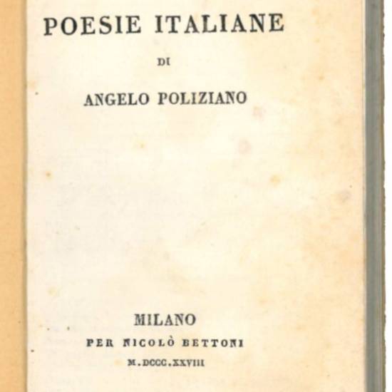 Le poesie italiane.