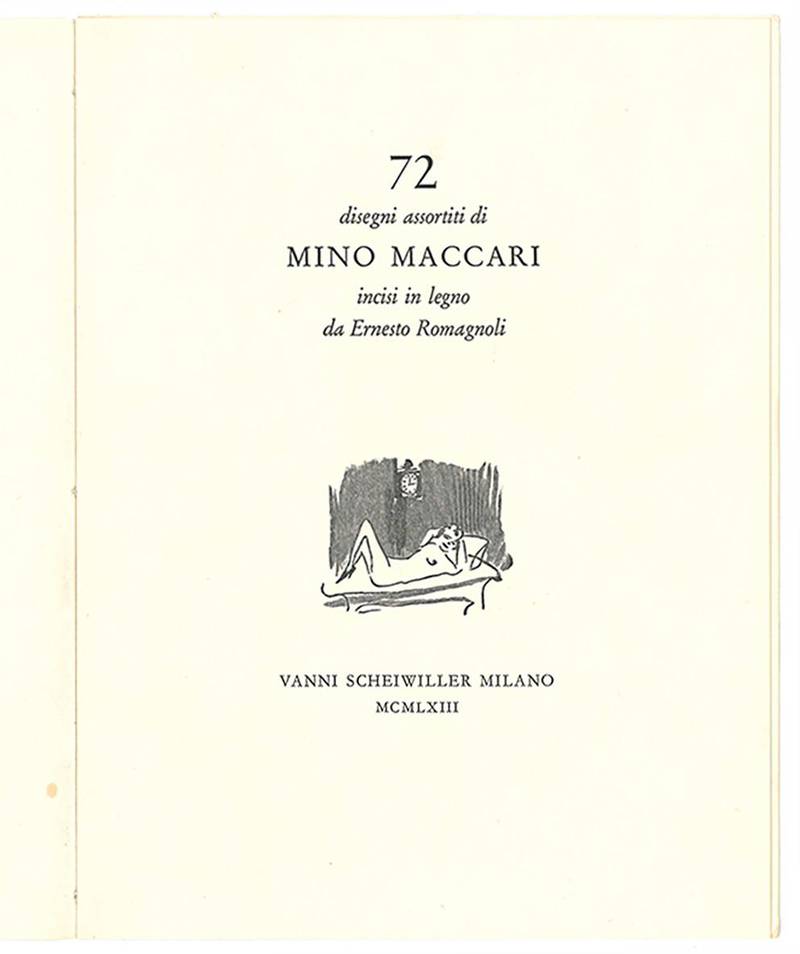 72 disegni assortiti di Mino Maccari incisi in legno da Ernesto Romagnoli.