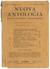 Nuova antologia, rivista di Lettere, scienze ed arti. Anno 66°.