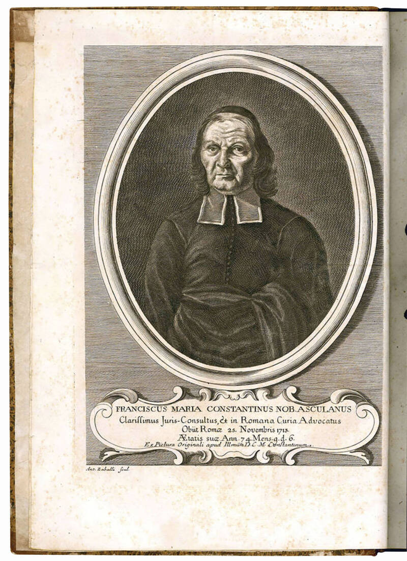 Francisci Mariae Constantini nobilis asculani celebratissimi juris utriusque consulti, ac romanae curiae advocati. Vota decisiva in causis in quibus munere Locumtenentis Civilis in Tribunalis Gubernatoris Urbis, Secundi, & subindè Primi Collateralis in C