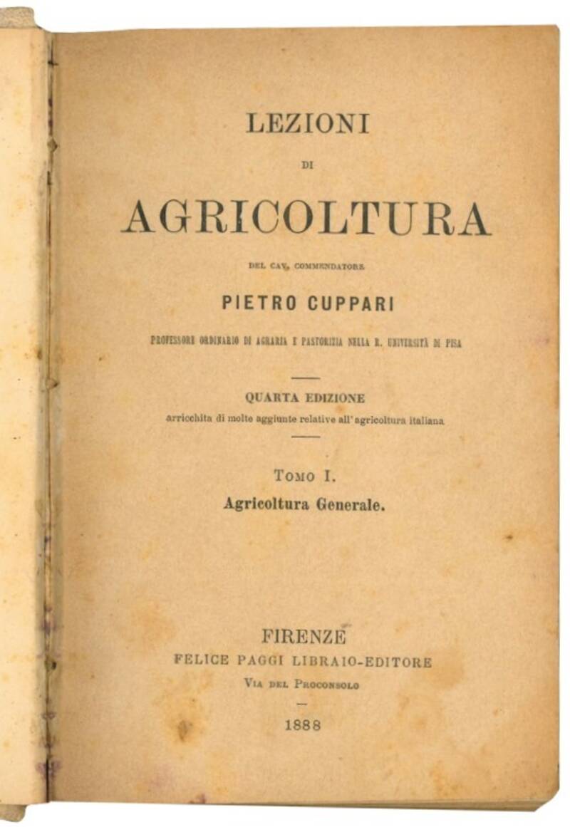 Lezioni di agricoltura.