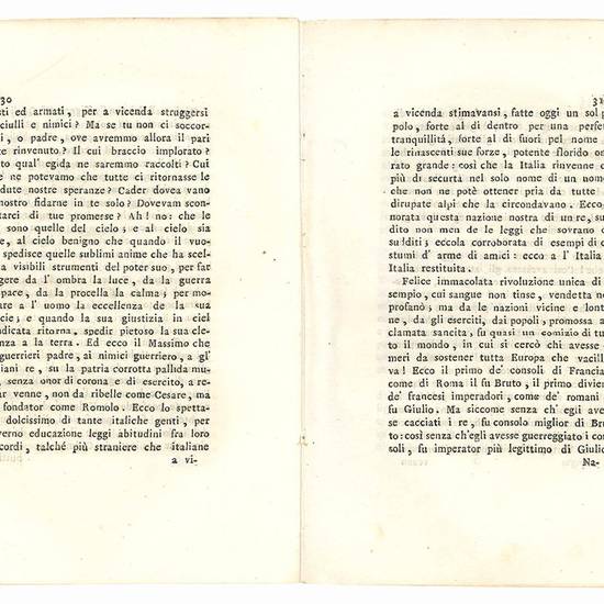 Panegirico di Napoleone il massimo detto ne L'Accademia Pisaurica dal Vice-Presidente Giulio Perticari.