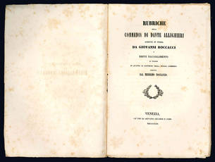 Rubriche della Commedia di Dante Allighieri.