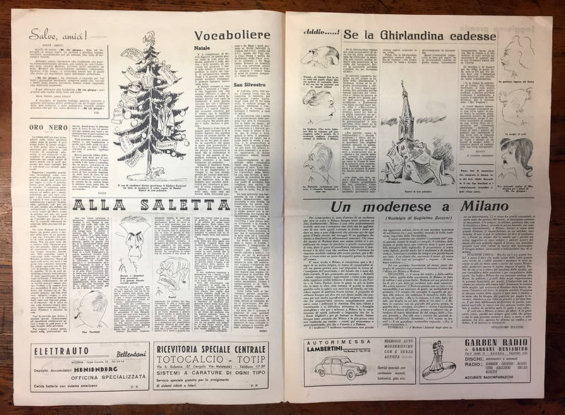 Mô che ghègna! (Un mese a Modena). Anno I° - N.1 Dicembre 1952.