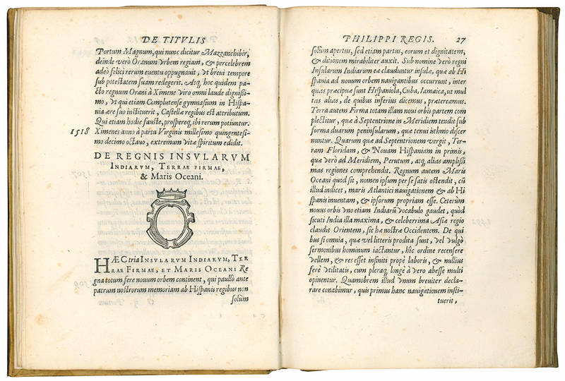 De titulis Philippi Austrij regis catholici liber. Atque in ipsas titulorum successiones tabulae. Index capitum