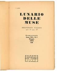 Lunario delle muse. Bibliografia italiana semestrale.