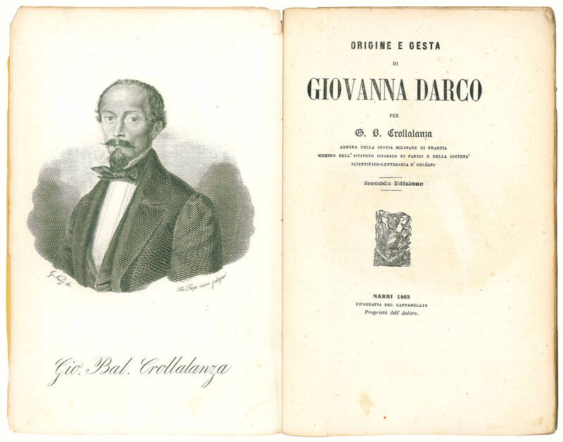 Origine e gesta di Giovanna Darco. Seconda edizione.