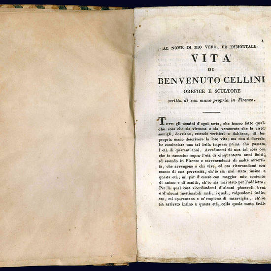 Vita di Benvenuto Cellini.