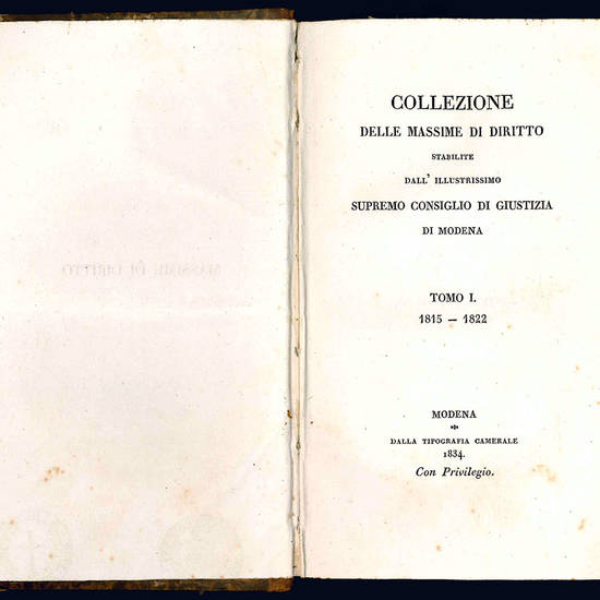 Collezione della massime di diritto.