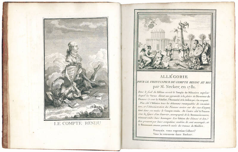 Compte rendu au Roi par M. Necker Directeur général des Finances Au mois de Janvier 1781. Imprimé par ordre de sa Majesté