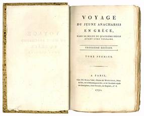 Voyage du jeune Anacharsis en Grèce, dans de milieu du quatrième siècle avant l'ère vulgaire. Troisième édition. Tome premier [-septième].