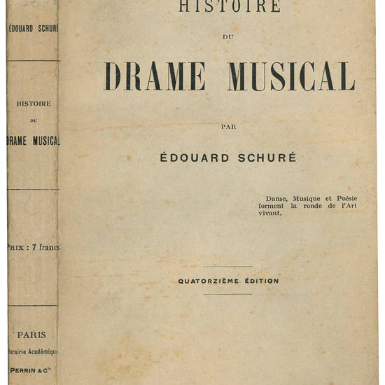 Histoire du drame musical. Quatorzième édition.