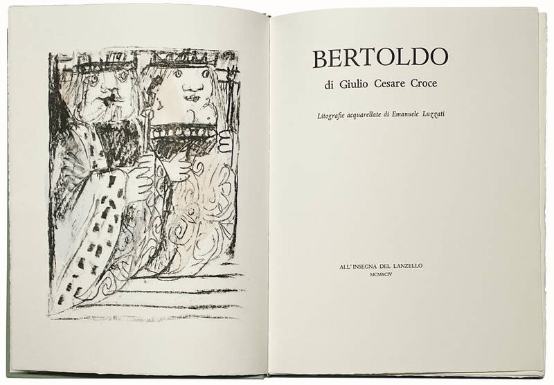 Bertoldo. Litografie acquarellate di Emanuele Luzzati.