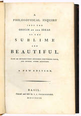 A philosophical inquiry into the origin of our ideas of the sublime and beautiful with an introductory discourse concerning taste, and several other additions. A new edition