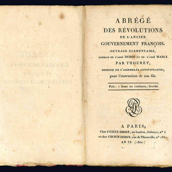 Abrégé des révolutions de l'ancien gouvernement françois.