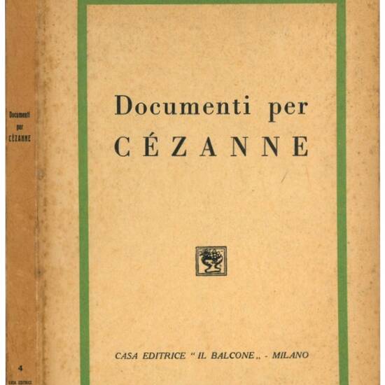 Documenti per Cézanne.