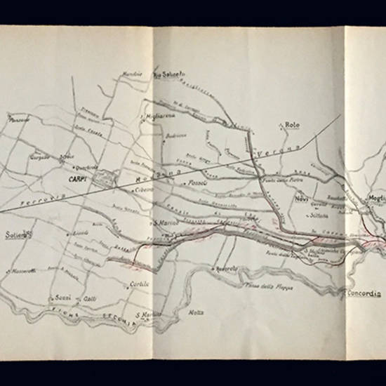 Bonificamento del basso territorio di Carpi e Novi.