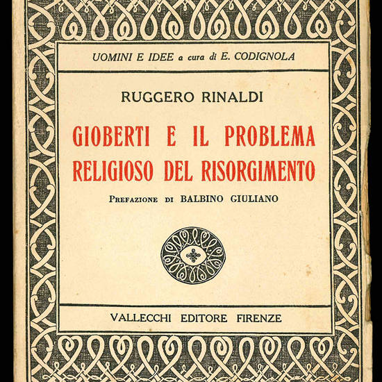 Gioberti e il problema religioso del Risorgimento.