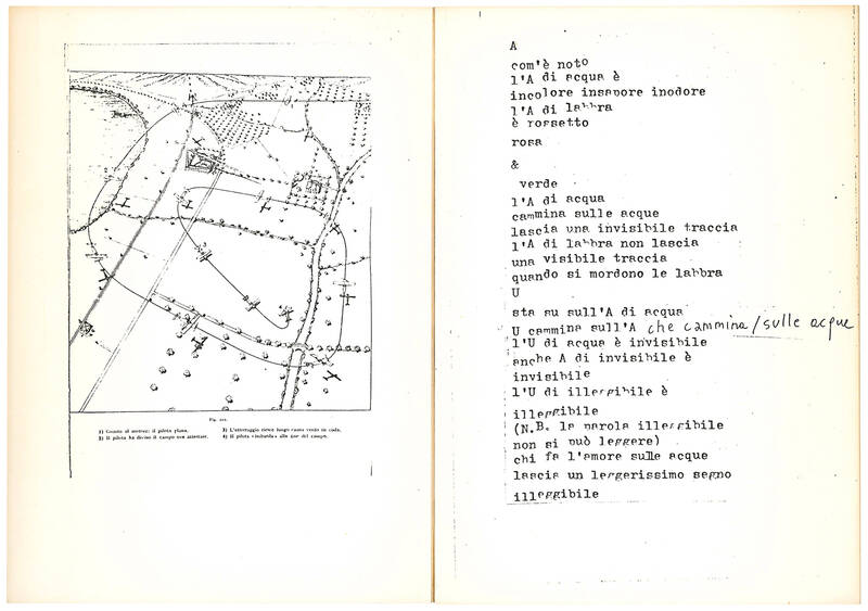 Baruchello! Facciamo, una buona volta, il catalogo delle vocali. Poesia a colori di Corrado Costa per Gianfranco Baruchello (1977).