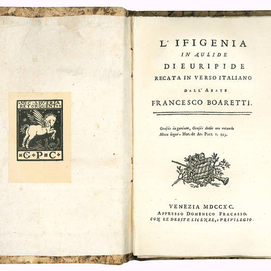 L’Ifigenia in Aulide di Euripide recata in verso italiano dall’abate Francesco Boaretti