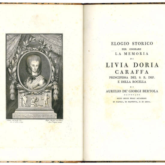 Elogio storico per onorare la memoria di Livia Doria Caraffa Principessa del S.R. Imp. e della Rocella [...]