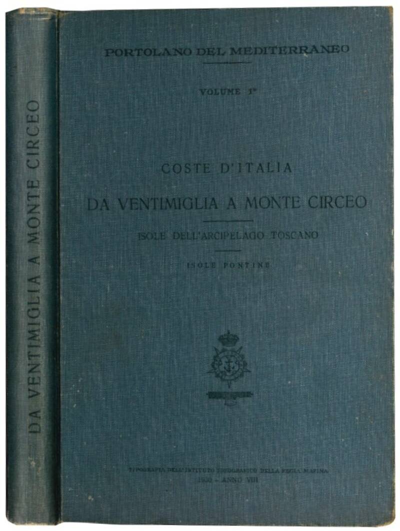 Coste d'Italia: da Ventimiglia a monte Circeo, Isole dell'arcipelago Toscano, Isole Pontine.