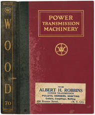 Power Transmission Machinery. Catalogue No. 70.