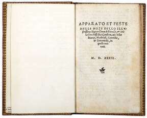 Apparato et feste nelle noze dello illustrissimo Signor Duca di Firenze