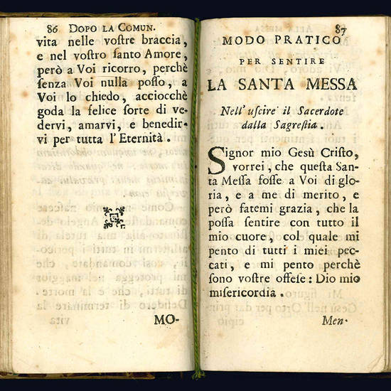 Apparecchio e ringraziamento per ricevere con frutto li Santissimi Sacramenti.