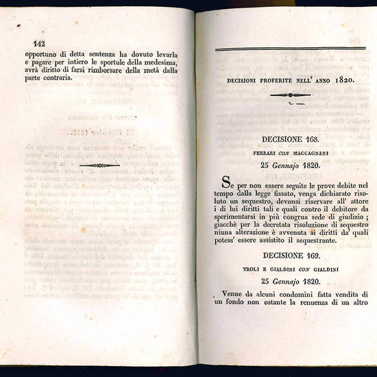 Collezione della massime di diritto.