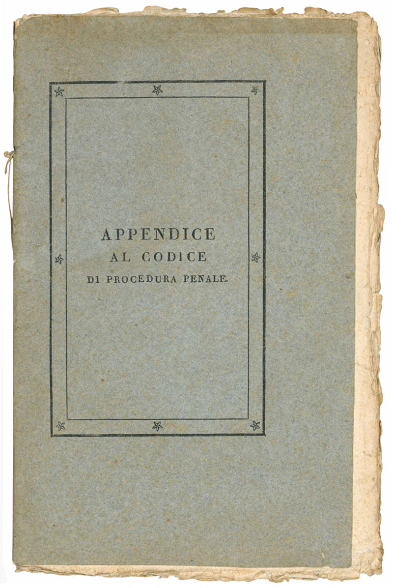 Appendice al codice di procedura penale.