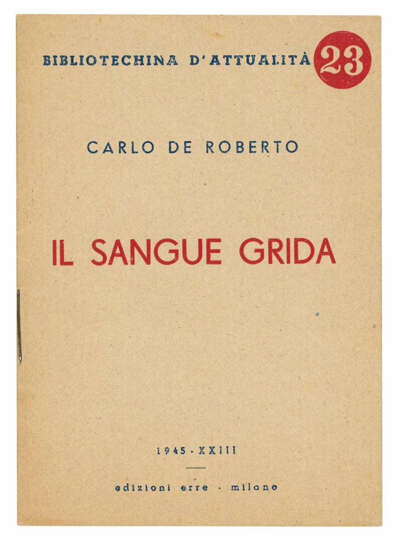 Il sangue grida.