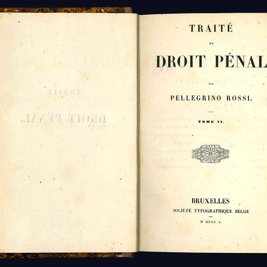 Traité de Droit Pénal.