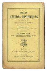 Cours d'etudes historiques au point de vue philosophique et chrétien. Cinquième série.