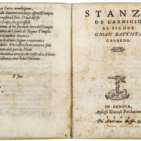 Lettera, rime, et oratione dell'Arnigio in lode della bellissima e gentilissima signora Ottavia Baia