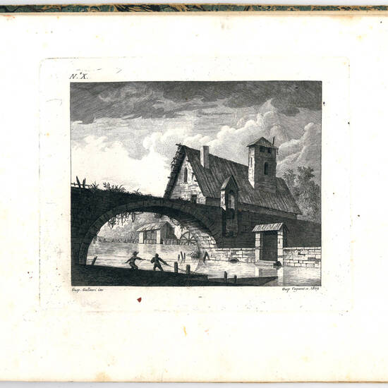 N. XII paesi inv. dal. Sig. Gasp. Galliari l’anno 1809