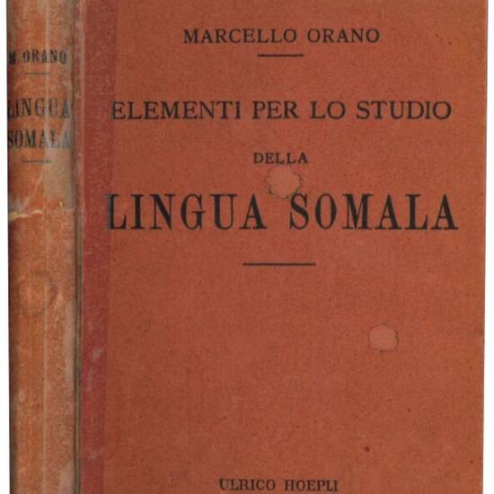 Elementi per lo studio della lingua somala.