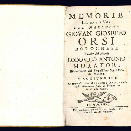 Memorie intorno alla vita del marchese Giovan Gioseffo Orsi bolognese.