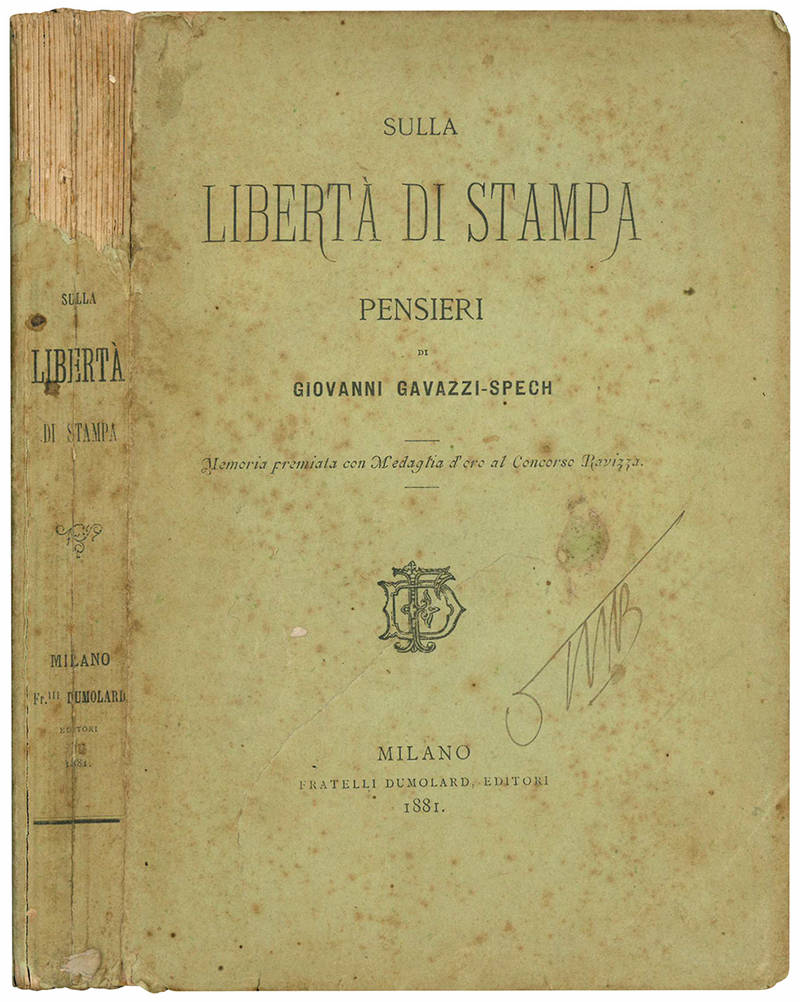 Sulla libertà di stampa. Pensieri.