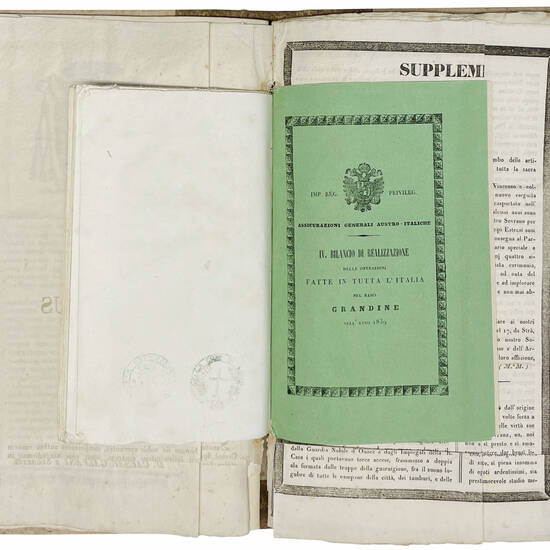 Cronaca di Modena. Manoscritto cartaceo in italiano. Modena, 1837-1862