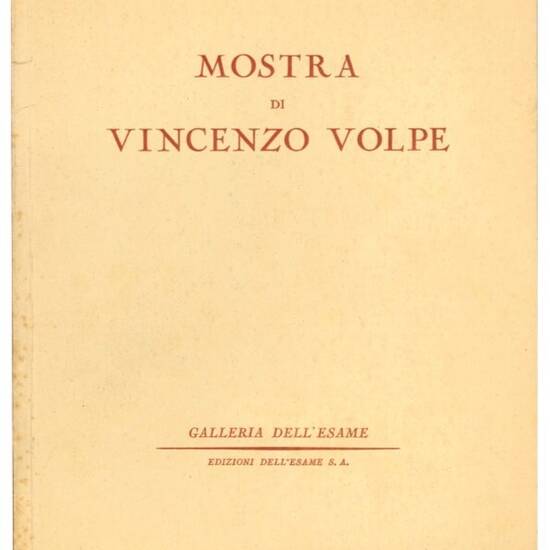 Mostra di Vincenzo Volpe.